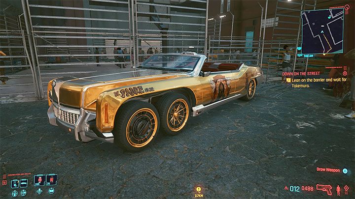 Twoja nagroda zaparkowana jest obok areny i możesz ją też przyzywać przez telefon - Cyberpunk 2077: Darmowe pojazdy - lista - Cyberpunk 2077 - poradnik do gry