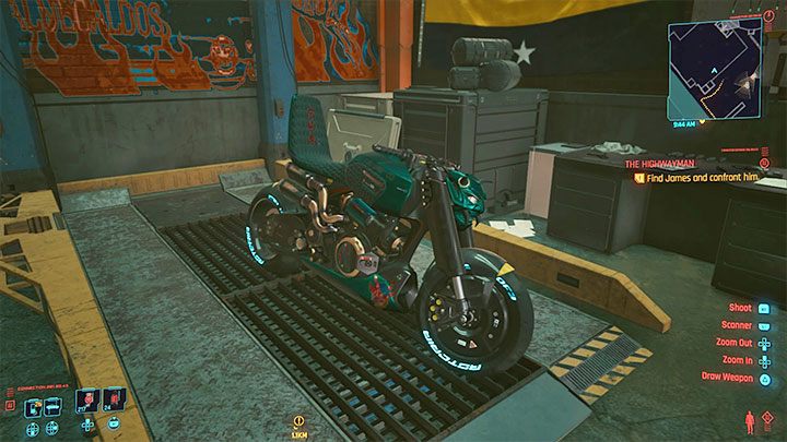 Motocykl jest w garażu - Cyberpunk 2077: Darmowe pojazdy - lista - Cyberpunk 2077 - poradnik do gry