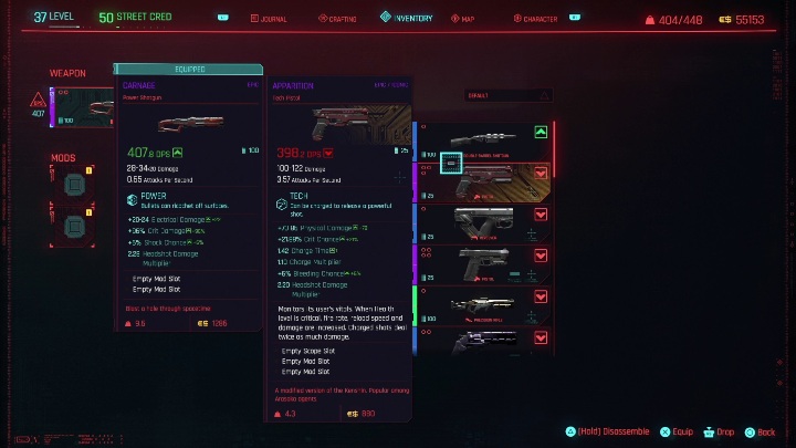 Sposób odblokowania: po wykonaniu zadania Kolega po fachu możesz wyjąć ją z ciała zabitego mężczyzny - Cyberpunk 2077: Ikoniczne bronie - lista - Cyberpunk 2077 - poradnik do gry