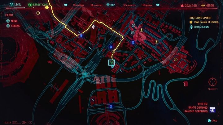Sposób odblokowania: odkrycie aktywności na mapie - Cyberpunk 2077: Santo Domingo, Kroniki kryminalne - mapa, solucja - Cyberpunk 2077 - poradnik do gry