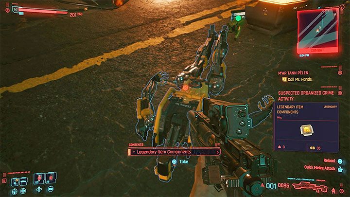 Podczas rozglądania się za lootem możesz zwiększać swoje szanse na odnajdywanie legendarnych komponentów - Cyberpunk 2077: Legendarne komponenty do craftingu - jak zdobywać? - Cyberpunk 2077 - poradnik do gry