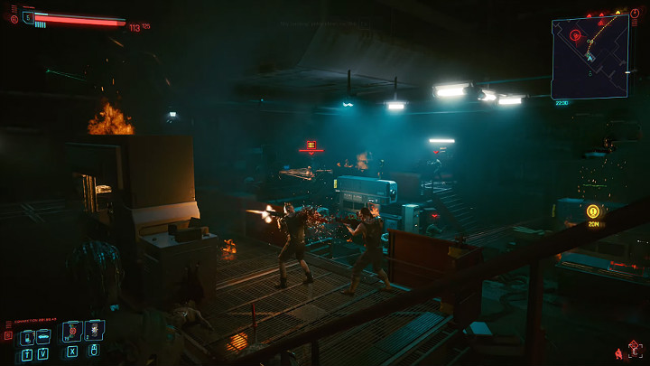 Do magazynu wtargnie Militech, a Dum Dum zechce pomóc w ucieczce i zaprowadzi was do szybu technicznego - Cyberpunk 2077: Flathead - jak poradzić sobie z Maelstromem? Ważny wybór - Cyberpunk 2077 - poradnik do gry