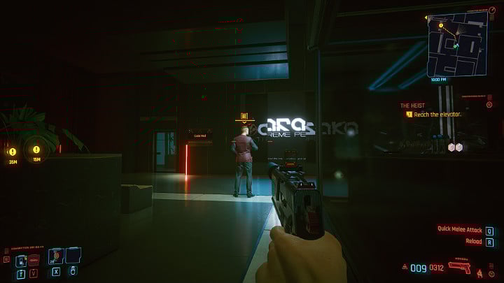 Dotrzesz do kolejnego strażnika - Cyberpunk 2077: Skok na głęboką wodę/The Heist - solucja, opis przejścia - Cyberpunk 2077 - poradnik do gry