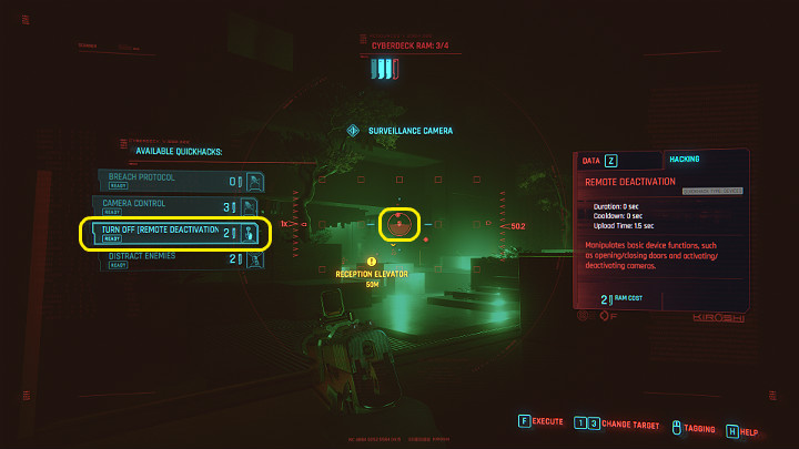 Następnie cierpliwie mijaj kolejnych strażników w momencie, gdy nie będą patrzeć - Cyberpunk 2077: Skok na głęboką wodę/The Heist - solucja, opis przejścia - Cyberpunk 2077 - poradnik do gry