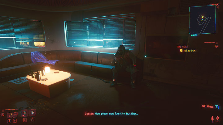 Wysiądź z taksówki, wejdź do budynku No-Tell Motel i udaj się do pokoju 204, by porozmawiać z Dexem - Cyberpunk 2077: Skok na głęboką wodę/The Heist - solucja, opis przejścia - Cyberpunk 2077 - poradnik do gry
