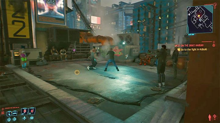 Arenę pokazuje dołączony obrazek - Cyberpunk 2077: Bliźniacy/czempioni w Kabuki - jak pokonać? - Cyberpunk 2077 - poradnik do gry