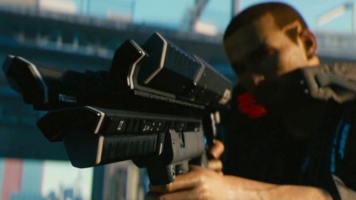 W grze znajdziesz pistolety, karabiny, shotguny, broń dwuręczną oraz snajperki - Cyberpunk 2077: Walka - Cyberpunk 2077 - poradnik do gry