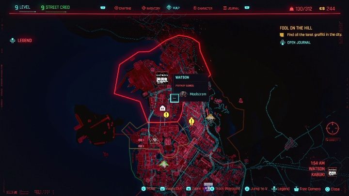 22 - Cyberpunk 2077: Karty tarota - wszystkie lokacje, murale - Cyberpunk 2077 - poradnik do gry