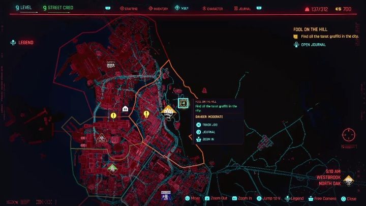 34 - Cyberpunk 2077: Karty tarota - wszystkie lokacje, murale - Cyberpunk 2077 - poradnik do gry
