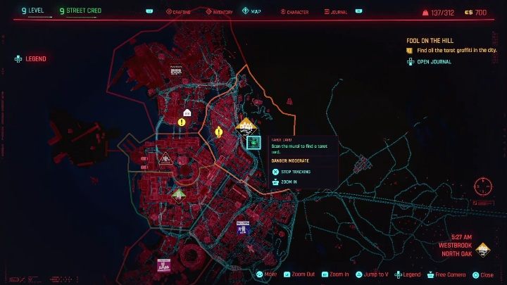 36 - Cyberpunk 2077: Karty tarota - wszystkie lokacje, murale - Cyberpunk 2077 - poradnik do gry