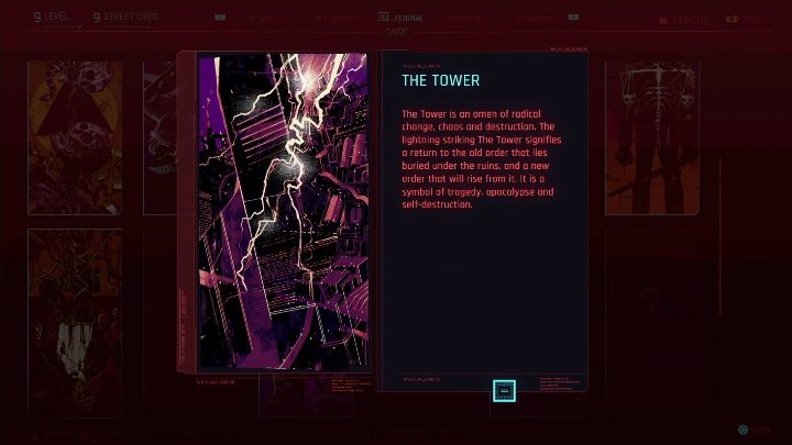Lokalizacja: Kartę Wieża zdobędziesz, gdy zbadasz mural, który znajduje się na ścianie, w przejściu podziemnym - Cyberpunk 2077: Karty tarota - wszystkie lokacje, murale - Cyberpunk 2077 - poradnik do gry