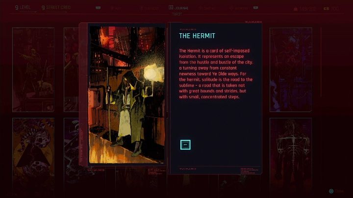 Lokalizacja: Kartę Eremita zdobędziesz, gdy zbadasz mural, który znajduje się na ścianie, z boku jasnego budynku - Cyberpunk 2077: Karty tarota - wszystkie lokacje, murale - Cyberpunk 2077 - poradnik do gry