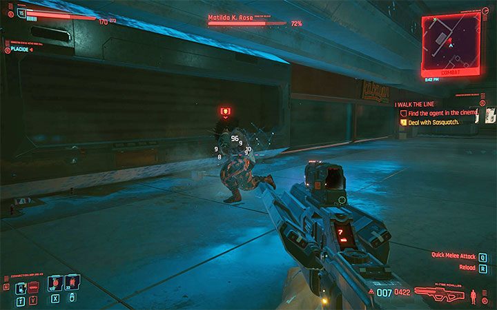 Od tego momentu Sasquatch będzie próbowała dążyć do wyprowadzania bardziej standardowych ataków w walce na wręcz - Cyberpunk 2077: Sasquatch - boss, jak pokonać? - Cyberpunk 2077 - poradnik do gry