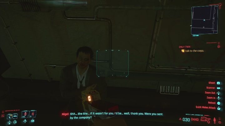 Twoje zadanie polega na pokonaniu przeciwników i ocuceniu Nigela - Cyberpunk 2077: Only Pain - solucja, opis przejścia - Cyberpunk 2077 - poradnik do gry
