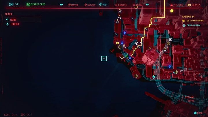 Gaston Philips znajduje się na zaminowanym terenie, w zachodniej części Heywood - Cyberpunk 2077: Litera Prawa - cyberpsychopata, solucja - Cyberpunk 2077 - poradnik do gry