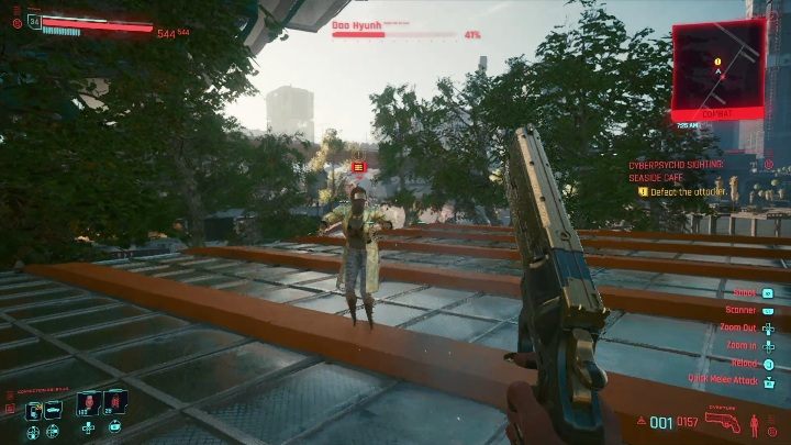 Ważne informacje o walce z Dao Hyunh - Cyberpunk 2077: Seaside Cafe - cyberpsychopata, solucja - Cyberpunk 2077 - poradnik do gry