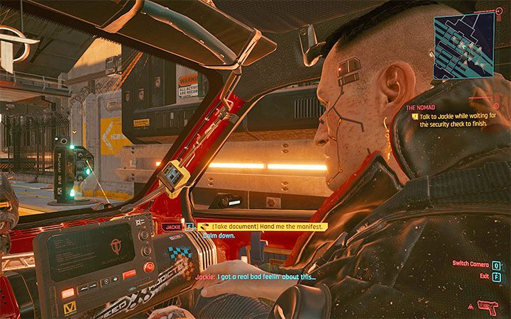 Wsiądź do auta i po tym jak dołączy do ciebie Jackie wyrusz główną drogą na północ w stronę Night City - Cyberpunk 2077: Zawsze wiatr w oczy - quest pochodzenia Nomada - solucja - Cyberpunk 2077 - poradnik do gry