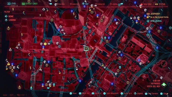 Lokalizacja: wschodnia część Heywood, Vista del Rey - Cyberpunk 2077: Odzyskanie własności, Heywood - kontrakty, solucja, mapa - Cyberpunk 2077 - poradnik do gry