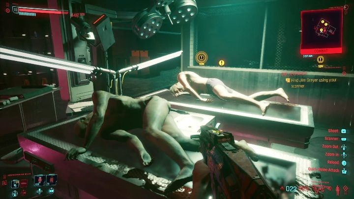 Solucja: twoim zadaniem jest dostanie się do kostnicy i wyjęcia z jednego ciała drzazgi - Cyberpunk 2077: Odzyskanie własności, Heywood - kontrakty, solucja, mapa - Cyberpunk 2077 - poradnik do gry