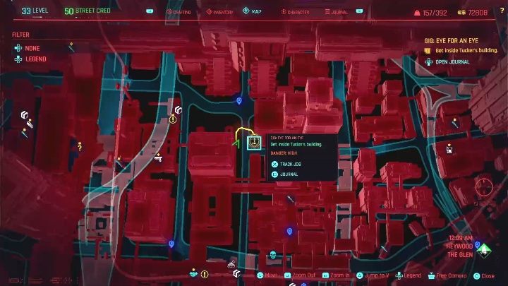 Lokalizacja: południowa część Heywood, Glen - Cyberpunk 2077: Neutralizacja, Heywood - kontrakty, solucja, mapa - Cyberpunk 2077 - poradnik do gry