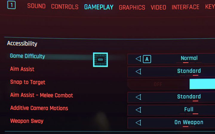 Możesz swobodnie zmieniać poziom trudności także w trakcie przechodzenia gry - Cyberpunk 2077: Wybór poziomu trudności - Cyberpunk 2077 - poradnik do gry