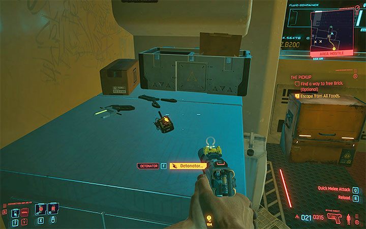 Trzeci sposób to wrócenie się do poprzedniego obszaru i odnalezienie detonatora - Cyberpunk 2077: Brick - jak go uwolnić? - Cyberpunk 2077 - poradnik do gry