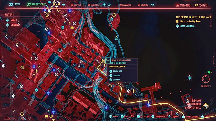 Po ukończeniu trzech wyścigów kwalifikacyjnych musisz odczekać pełny dzień - Cyberpunk 2077: Szybka i wściekła/The Beast In Me - solucja, opis przejścia - Cyberpunk 2077 - poradnik do gry