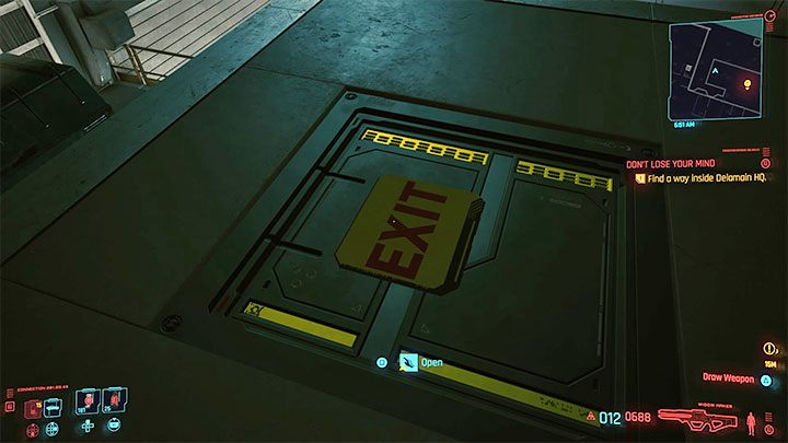 Po wejściu do Delamain HQ odkryjesz, że budynek padł ataku wirusa komputerowego - Cyberpunk 2077: Delamain: Reanimacja/Dont Lose Your Mind - solucja - Cyberpunk 2077 - poradnik do gry