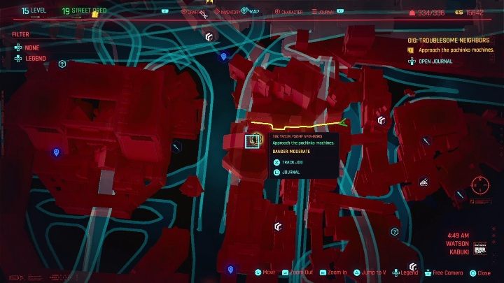 Lokalizacja: środkowa część Watson, Kabuki - Cyberpunk 2077: Neutralizacja, Watson - kontrakty, solucja, mapa - Cyberpunk 2077 - poradnik do gry