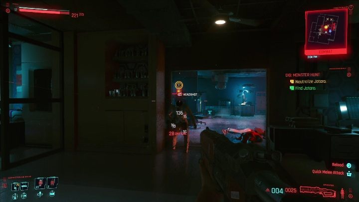 Na górze kasyna jest dużo przeciwników - Cyberpunk 2077: Neutralizacja, Watson - kontrakty, solucja, mapa - Cyberpunk 2077 - poradnik do gry