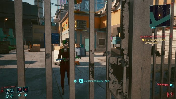 Solucja: twoim zadaniem jest dostanie się do budynku, z którego pierw zdobędziesz potrzebne informacje - Cyberpunk 2077: Kradzież, Watson - kontrakty, solucja, mapa - Cyberpunk 2077 - poradnik do gry