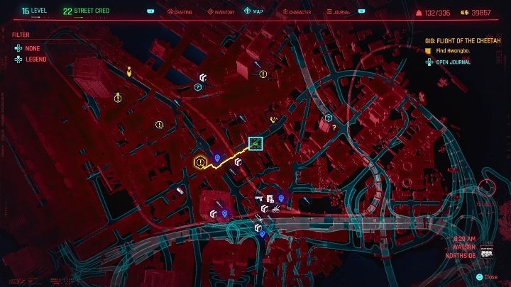 Lokalizacja: środkowa część Watson, Northside - Cyberpunk 2077: Ratunek, Watson - kontrakty, solucja, mapa - Cyberpunk 2077 - poradnik do gry