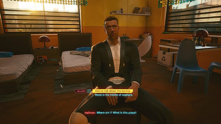 Możesz porozmawiać z Hellmanem według własnego uznania - Cyberpunk 2077: Pasażer/Life During Wartime - solucja, opis przejścia - Cyberpunk 2077 - poradnik do gry