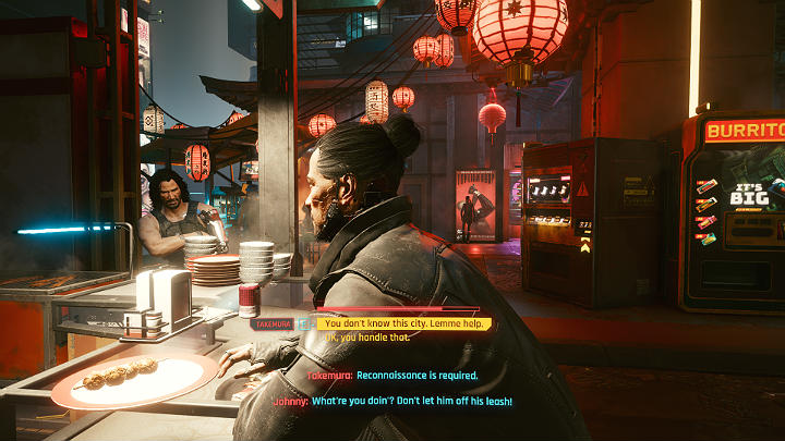 Przed akcją Takemura chce jechać na rekonesans i możesz w tym momencie podjąć bardzo ważną decyzję - Cyberpunk 2077: Iść na rekonesans Takemury? - Cyberpunk 2077 - poradnik do gry