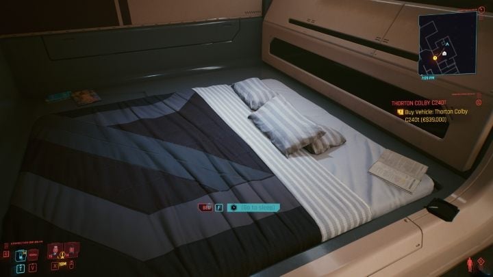 Oczywiście, w mieszkaniu znajdziesz też łóżko - Cyberpunk 2077: Wszystkie mieszkania V - Cyberpunk 2077 - poradnik do gry