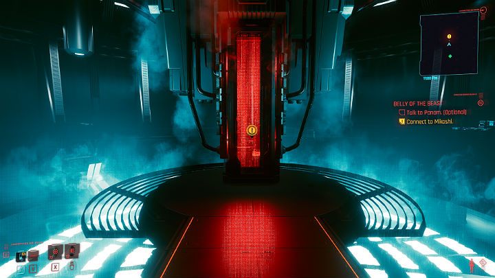 Po walce podejdź do punktu dostępowego i podłącz się do Mikoshi - Cyberpunk 2077: Kwarantanna/Belly of the Beast - solucja, opis przejścia - Cyberpunk 2077 - poradnik do gry
