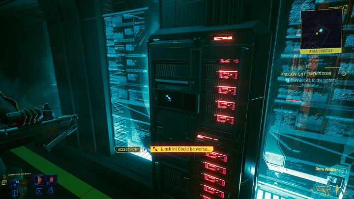 Wejdź do pomieszczenia serwerowni i podepnij Alt Cunningham do systemu - Cyberpunk 2077: Ostatnie tango w Night City - solucja, opis przejścia - Cyberpunk 2077 - poradnik do gry
