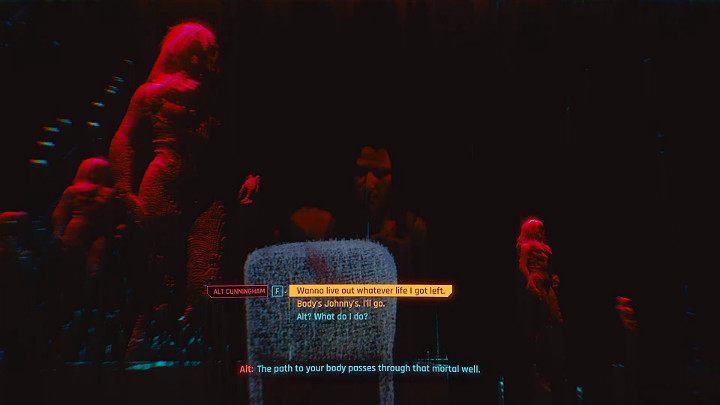 Według szacunkowych obliczeń Alt, V pozostało około pół roku życia - Cyberpunk 2077: Zakończenie nomadzkie - współpraca z Panam i Aldecaldos - Cyberpunk 2077 - poradnik do gry