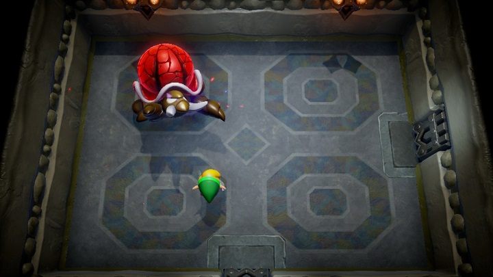 Pokonaj wszystkie zielone potwory, a otworzą się drzwi po lewej stronie - Anglers Tunnel | Solucja The Legend of Zelda Links Awakening - The Legend of Zelda Links Awakening - poradnik do gry