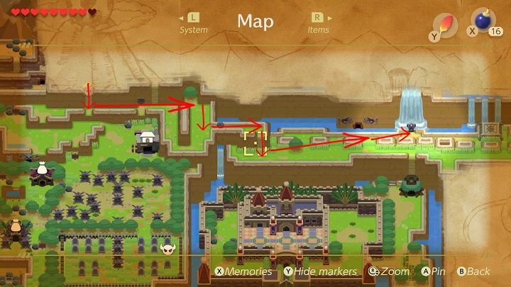 Zejdź po drabinie, a następnie idź w prawo - Anglers Tunnel | Solucja The Legend of Zelda Links Awakening - The Legend of Zelda Links Awakening - poradnik do gry