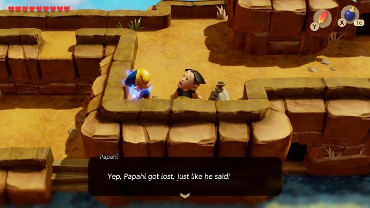 Idź w dół do wody a potem na prawo - Anglers Tunnel | Solucja The Legend of Zelda Links Awakening - The Legend of Zelda Links Awakening - poradnik do gry