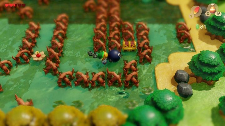 Idź na górę i opuść cmentarz wyjściem na zachodzie - Bottle Grotto | Solucja The Legend of Zelda Links Awakening - The Legend of Zelda Links Awakening - poradnik do gry