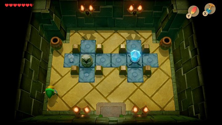 Otwórz górne drzwi i zabij wszystkie potwory - Key Cavern | Solucja The Legend of Zelda Links Awakening - The Legend of Zelda Links Awakening - poradnik do gry