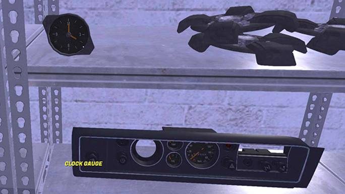 Zamontuj liczniki DASHBOARD METERES w desce rozdzielczej DASHBOARD dwiema śrubami 6mm - Montaż akumulatora i elektryki w samochodzie Satsuma w My Summer Car - My Summer Car - poradnik do gry