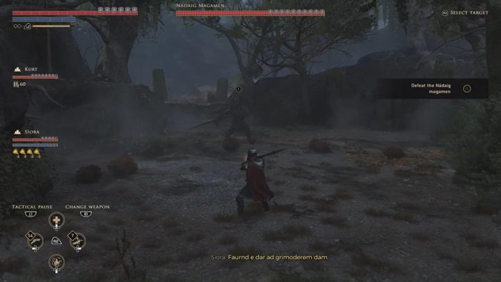 Po pewnym czasie, natkniesz się na nowe obozowisko i minibossa - Nadaig Magamen - Śladami Świętego Matheusa | Solucja GreedFall - GreedFall - poradnik do gry