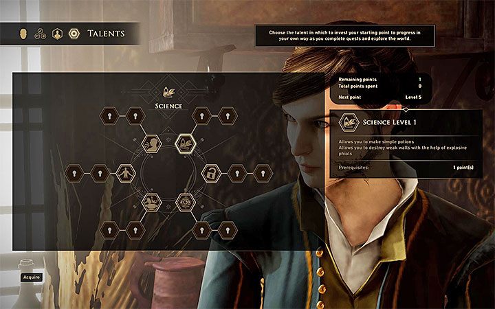 Do stworzenia zatrutego drinka wymagany jest co najmniej 1 punkt talentu Nauka (Science) - GreedFall: Zatruty drink w prologu gry - jak przygotować? - GreedFall - poradnik do gry