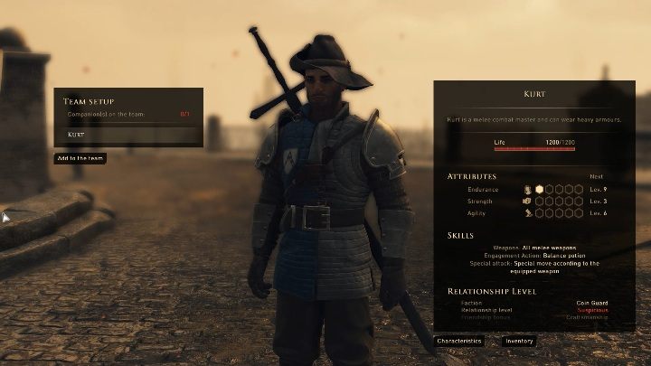 W każdej chwili możesz zerknąć na stan swojego towarzysza - GreedFall: Towarzysze - czy mogą zginąć? - GreedFall - poradnik do gry