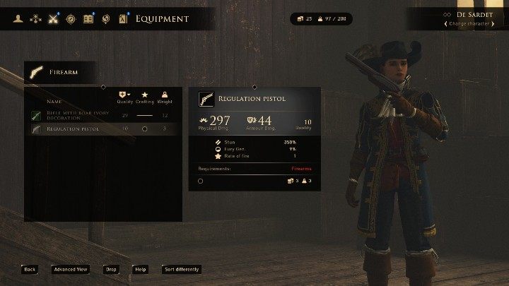 Namaszczone bronie (Amointed Weapons) - umożliwia używanie mikstur na broniach dzięki czemu wzmacnia ich ataki - GreedFall: Najlepsze buildy - Mistrz eliksirów - GreedFall - poradnik do gry