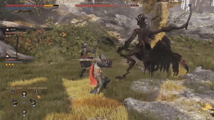Udaj się teraz do Cwenvar, a we wskazanym miejscu natkniesz się na spaczonego Nadaig Mneimena - Atak na San Matheus | Solucja GreedFall - GreedFall - poradnik do gry
