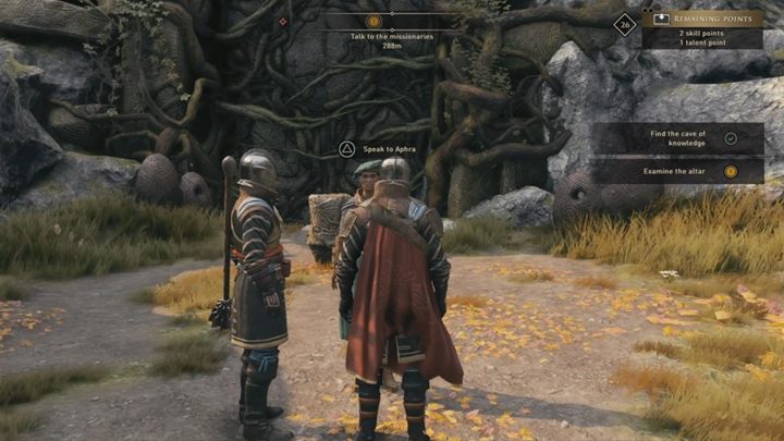 Wróć do lokacji Vigyigidaw w lokacji Vedrad - Jaskinia Wiedzy | Misje towarzyszy w GreedFall - Aphra - GreedFall - poradnik do gry